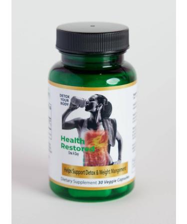 Health Restored Comprehensive Detox & Wellness Support for Men and Women - Premium 100% Clinoptilolite Zeolite Capsules - Supplement Robust Health Support with No Additives 30