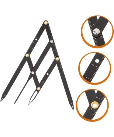 Ipetboom 7 Pcs Second Generation Scale Makeup Caliper Makeup Kits Eyebrow Measuring Rulers Makeup Tools Metal 25x5x0.6cmx7pcs Blackx7pcs - Buy Online on GoSupps.com