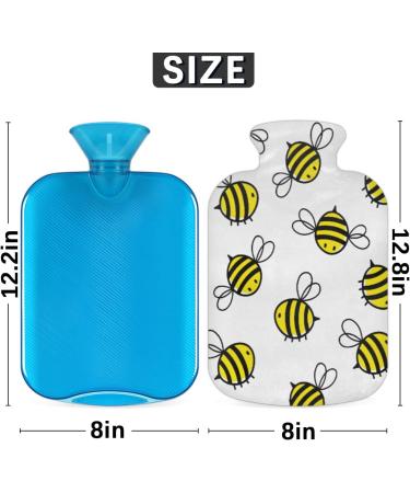 Cute Animal Bee Motif Heat Bottle - 2L Capacity for Pain Relief & Menstrual Cramps - Perfect for Feet Comfort | International Shipping Available - Buy Online on GoSupps.com