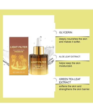 Selftanning lotion 30 ml tanning drops with moisture care natural bronze fluid with hydration for face body men and women tanning solution - Buy Online on GoSupps.com