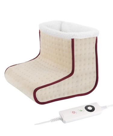 Adorila electrical heated foot warmers foot warmers boots with 5 temperature settings automatic shutdown heating pillows for at home and office