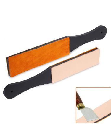 Razor Strop Belt - Double Size PU Leather Manual Shaving Sharpener for Straight Razors | International Shipping Available - Buy Online on GoSupps.com