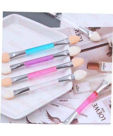 10 Piece Double-end Makeup Brush Disposable Dual Sided Eyeshadow Brush Oval Sponge Tip Applicators Beauty Tool Kit (white) - Buy Online on GoSupps.com