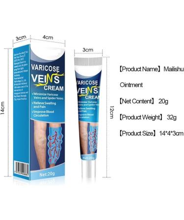 EXQST Mucopolysaccharide cream with polysulfuric acid Cream Varicose Veins Repair Cream for Legs Earthworm Varicose Veins - Buy Online on GoSupps.com