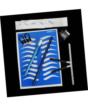 DRESSOOS Blue Manual Rings Microblading Pencil Three-point Kit Practice Pigment Positioning Eyebrow - Buy Online on GoSupps.com