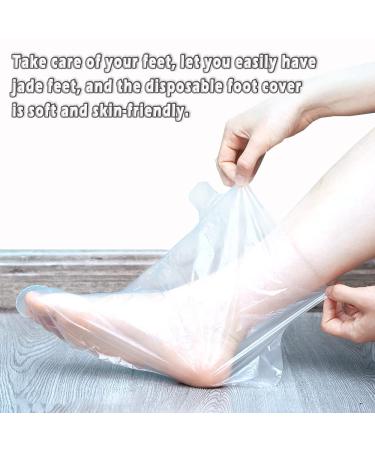 Bunhut 400PCS Disposable Paraffin Bath Foot Liners - Thermal Therabath Wax Treatment Booties for Pedicure - Plastic Socks for Foot Covers - Buy Online on GoSupps.com