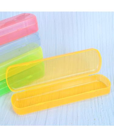 Alipis Travel Toothbrush Set - 5 PCS Toothbrush & Toothpaste Holder Case (21X5.5cm) - Perfect for International Travel - Buy Online on GoSupps.com