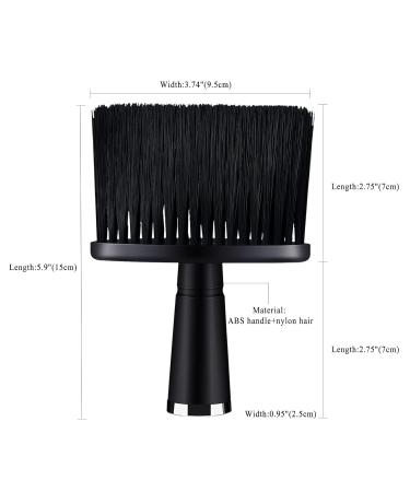 Vtrem Professional Hairdressing Brush - Rose Gold & Black Barber Powder Brush for Salon Use | Fluffy Hairbrushes (2x Large) - Buy Online on GoSupps.com