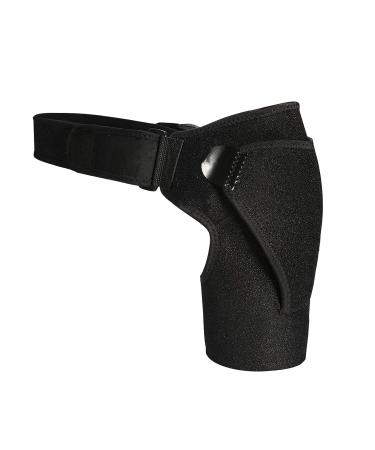 Recovery Shoulder Brace for Men & Women | Adjustable Support with Ice Bag Pocket for Injuries & Arthritis - Fits Left & Right Arm - Black - Buy Online on GoSupps.com