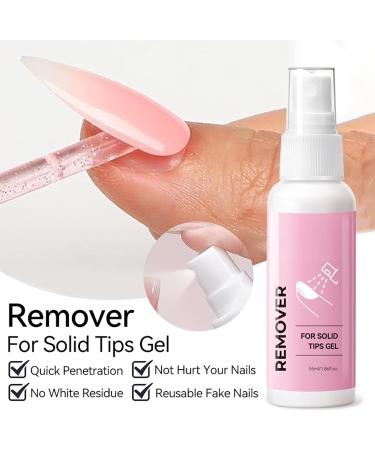 Nail glue remover 55 ml Solid nail polish cleaner gel polish removal spray acetone-free remover | Fast-acting nail cleaner for dabbing nails - Buy Online on GoSupps.com