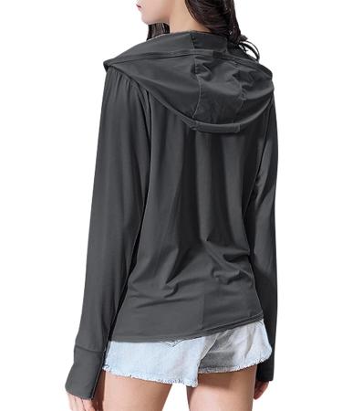 Century Star Women's UPF 50+ Sun Protection Jacket with Hoodie and Pockets - Black, Medium - Buy Online on GoSupps.com