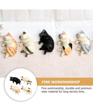 Buy Lurrose Cat Design Pen Holder Organizer - 4pcs Manicure Pencil Holder for Office Desk Decor & Miniature Cake Topper - Buy Online on GoSupps.com