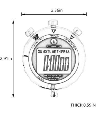 Rolilink Waterproof Stopwatch for Sports - 2 Lap Timer for Competitions - Buy Online on GoSupps.com