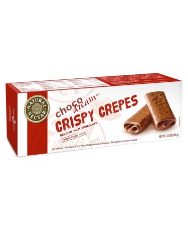 Natural Nectar Crispy Crepes Belgium Milk Chocolate, 3.5 oz (8 Pack)