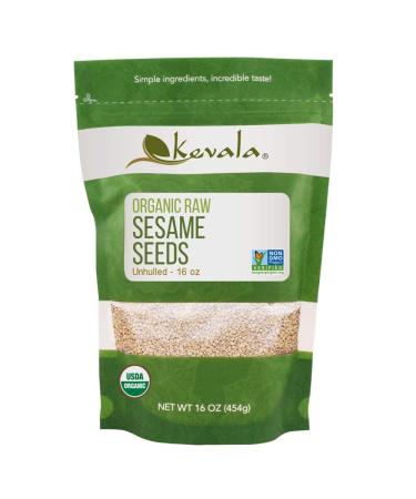 Kevala Organic Raw Sesame Seeds 1Lb - Buy Online on GoSupps.com