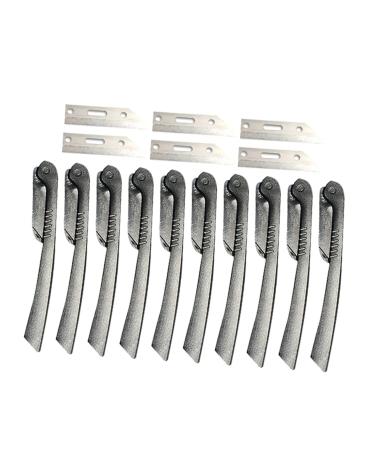 Minkissy Eyebrow Removal & Dermaplaning Tool Kit - 10-Piece Beauty Face Razor Set for Flawless Skin | International Shipping - Buy Online on GoSupps.com