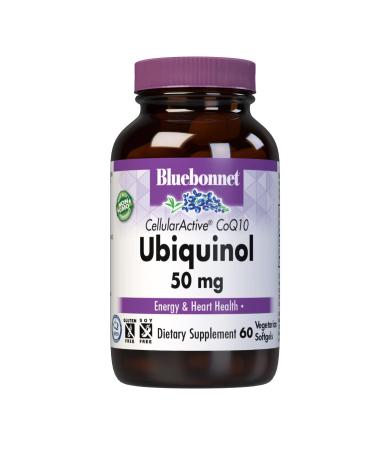 Bluebonnet Nutrition Ubiquinol Cellular Active CoQ10 50 mg 60 Vegetarian Capsules
