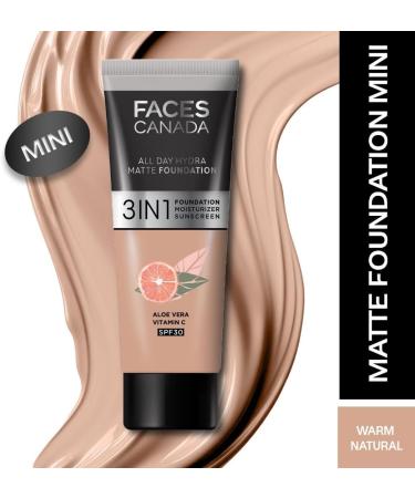 FA..CES/CANADA Rose Glow Kit Medium Coverage Rose Gold Strobe Cream (30Ml) + Warm Natural All Day Hydra Matte Mini Foundation (15Ml) Makeup Kit For Women (Combo Pack Of 2) - Buy Online on GoSupps.com