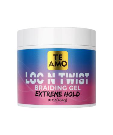 Te Amo Braiding Styling Gel 16 Fl Oz - Extreme Hold for Braids Locs & Twists | Tames Frizz & Edges with Aloe Castor Oil & Vitamin E | Ideal for All Hair Textures - Buy Online on GoSupps.com