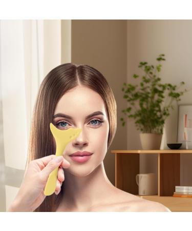 Kumprohu Eyelash Shield For Mascara Silicone Mascara Shield Guard - Multifunctional Reusable Eyelash Lipstick Eyeshadow Applicators Aid Tool For Beginners And Makeup Masters Yellow - Buy Online on GoSupps.com