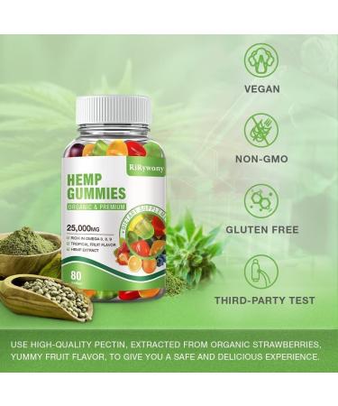 3-Pack Hemp Gummies for Pain, Anxiety, and Inflammation Relief - 240 Count - Made in USA - Vegan, Stress, Focus, Calm, Sleep Aid, Mood Support - Buy Online on GoSupps.com