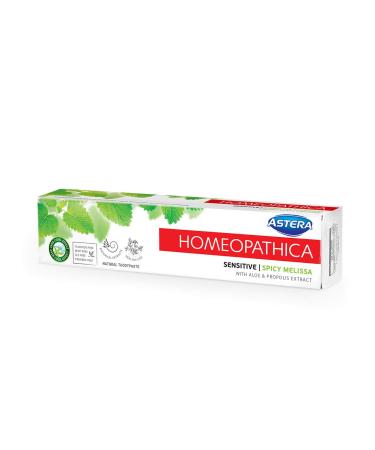 Aroma Active Ingredients Sensitive Teeth Care Homeopathic Toothpaste with Aloe Vera & Propolis by Astera Homeopathica