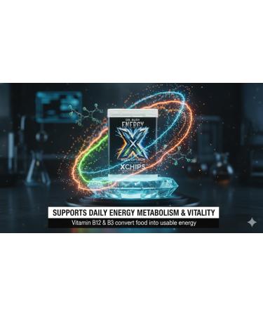Dr. Rudy Energy XChips Coffee Chata Clean Energy & Focus Natural Caffeine + L-Theanine + B12 Birchwood Xylitol for Oral Health Fast-Dissolving Cubes - 2 Pack - Buy Online on GoSupps.com