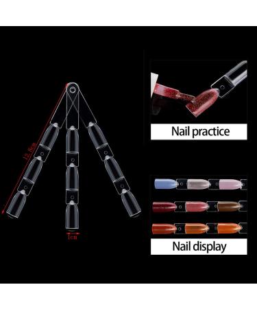 600 Transparent Nail Art Tips - Nail Lacquer Display & Practice Cards for Perfect Nail Art Design - Buy Online on GoSupps.com
