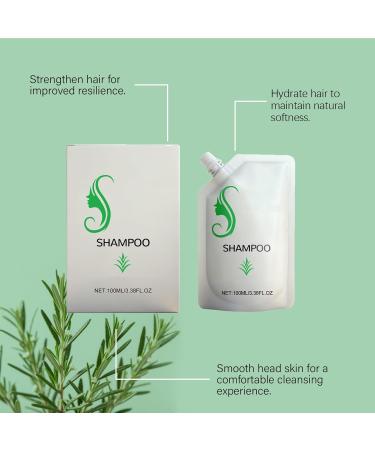  homomdy Natural rosemary shampoo for dry and thinning hair strengthening and volumizing shampoo gentle cleanser for damaged hair moisturizing and nourishing leaves hair refreshed (2 pcs) - Buy Online on GoSupps.com