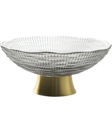 Fruit Basket Fruit Bowl Glass Fruit Plate Dinner Plate Bedroom Living Room Fruit Bowl Home Decor Bowl Kitchen Organizers and Storage (Color : G Size : 14.8 * 7.3cm)