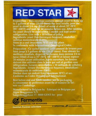 Red Star Premier Blanc Champagne Yeast 10-Pack - Buy Online on GoSupps.com