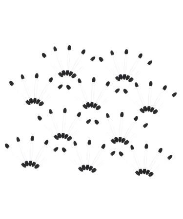 Balacoo 100pcs Eye Shadow Stick Disposable Eyeliner Eyeshadow Applier Eyeshadow Makeup Accessories 7.5x0.5cm Black