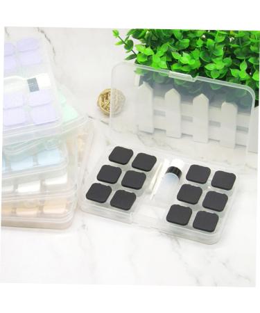 Buy Kombiuda Holder Case Box - Travel Suitcase Pocket Lens Holder Storage Set & Tweezers Clamshell - Black 15.8x9.5cm - International Shipping Available - Buy Online on GoSupps.com