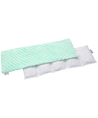 Medi partners cherry core pillow 60x20cm 800g minky 5 chambers grain pillow large eco nature warming pillow cold therapy removable cover (mint) minky mint