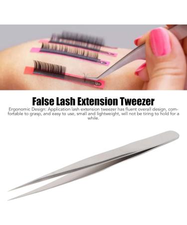 Sonew Eyelash Grafting Tweezer Stainless Steel High Precision Lash Extension Tweezer for Eyelashes and Makeup Silver (-1417230001714) Sonew2a701xryds-14 - Buy Online on GoSupps.com