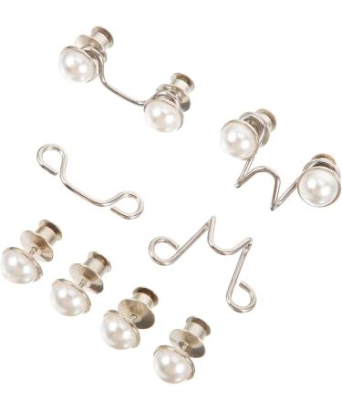 Button Hook Helper 4 Pcs Nail- Buttons Alloy Adjustable Clamp Reusable Waist Buttons Waist Nail- Buckle Jeans Supply Alloy Jeans Buttons Thin Jeans Buttons Waist Adjusting Button Waist Supply(White) 3.2x1cm White - Buy Online on GoSupps.com