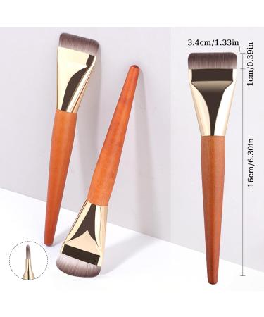 Ultra Thin Foundation Brush Foundation Brush Makeup Concealer Brush Powder Brush for Liquid Fondation Women's Make-Up Brush Flat Fibre Hair Face Brush Beau Gifts for Women and Girls - Buy Online on GoSupps.com