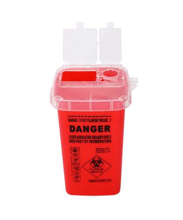 DOWEI Sharps Disposal Container 5 Pack - 1 Quart Biohazard Needle Disposal for Supplies - Buy Online on GoSupps.com