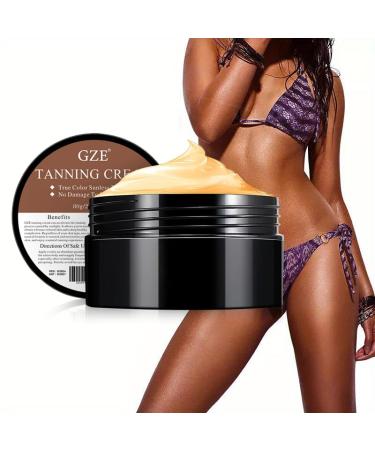 Sunless Tanning Cream - Organic Self Tan & Quick Bronzer for Face & Legs | Natural Glow Moisturizer - Buy Online on GoSupps.com