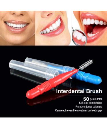 250pcs Interdental Brush Dental Floss Silicone Toothpicks - Double-Ended Teeth Cleaning Tool - Buy Online on GoSupps.com