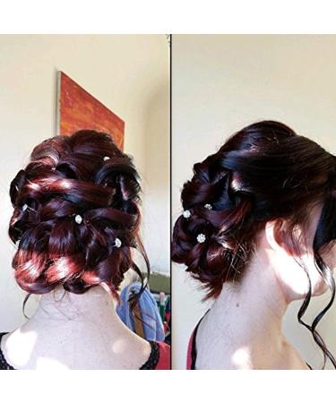 Yantu 20 Pcs Bridal Flower Crystal Hair Pins for Wedding Hair Jewelry - Buy Online on GoSupps.com