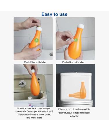 Bowling Blue Bubble Toilet Bowl Cleaner Automatic Long-Lasting Toilet Bowl Cleaner in Bottle Bathroom Toilet Tank Cleaner for About 6 Months' Supply (3 Bottles) - Buy Online on GoSupps.com