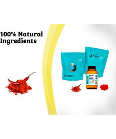 500g Cayenne Pepper Powder - Pure Raw Capsicum frutescens | Ayurvedic Herb, Vegan | Same Day Dispatch - Buy Online on GoSupps.com