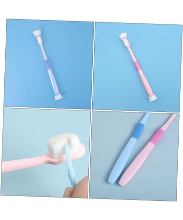 Minkissy 4-Piece Portable Toothbrush Set for Kids & Adults Soft Fur Design for Dental Hygiene | Ideal for Travel & Home Use - Buy Online on GoSupps.com
