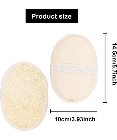 2pcs Natural Loofah Sponge Exfoliating Body Scrubbers Loofah Exfoliating Back Scrubber with Natural Luffa Pad for Body Bath Sponge Natural Exfoliating and Deep Back Washer for Men Women Shower - Buy Online on GoSupps.com