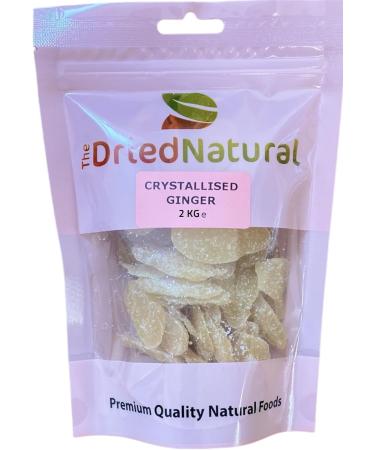 Crystallised Ginger 1 KG Dried Fruit Chunks Premium Quality - The Dried Natural - Buy Online on GoSupps.com