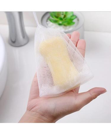 Shullin 10 Pack Nylon Soap Bags - Eco-Friendly Soap Pockets for Foaming Drying and Peeling Facial Cleaners | International Shipping Available - Buy Online on GoSupps.com