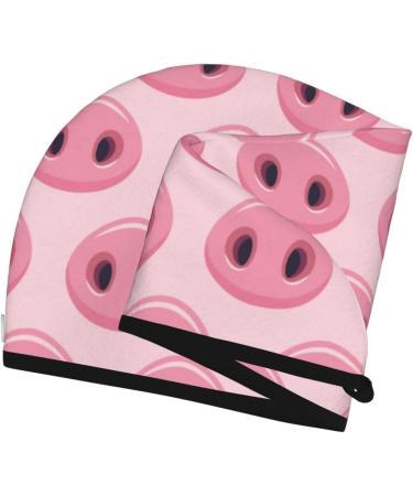 Pig Nose Microfiber Hair Towel - Super Absorbent Coral Velvet Wrap for Long Curly Thick Hair | Quick Dry Cap for Women - Buy Online on GoSupps.com
