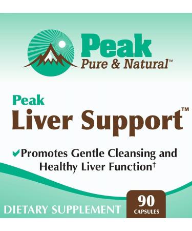Peak Liver Support | Milk Thistle Liver Cleanse & Detox Supplement - 90 Capsules - Buy Online on GoSupps.com
