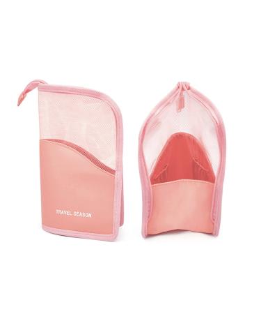 Brush pocket make-up brush pocket make-up brsten pocket travel cosmetics holder pen cosmetic bag for eyebrow pencil highlight sticky make-up tool storage pocket pink - Buy Online on GoSupps.com